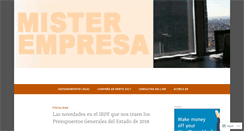 Desktop Screenshot of misterempresa.wordpress.com