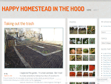 Tablet Screenshot of happyhomesteadhood.wordpress.com