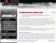Tablet Screenshot of gadgetshrink.wordpress.com
