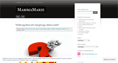 Desktop Screenshot of mammamaries.wordpress.com