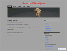 Tablet Screenshot of annedevillemejane.wordpress.com