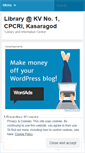 Mobile Screenshot of librarykvcpcriksd.wordpress.com