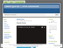 Tablet Screenshot of librarykvcpcriksd.wordpress.com