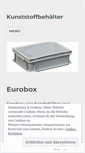 Mobile Screenshot of kunststoffbehaelter.wordpress.com