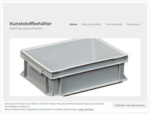 Tablet Screenshot of kunststoffbehaelter.wordpress.com