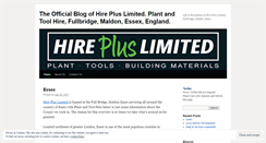 Desktop Screenshot of hireplus.wordpress.com