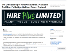 Tablet Screenshot of hireplus.wordpress.com