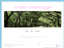 Tablet Screenshot of moderncarpetbagger.wordpress.com