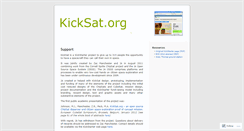 Desktop Screenshot of kicksat.wordpress.com