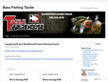 Tablet Screenshot of bassfishingtackle.wordpress.com