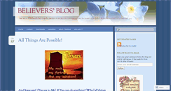 Desktop Screenshot of believersblog.wordpress.com