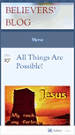 Mobile Screenshot of believersblog.wordpress.com