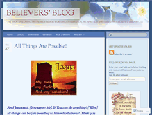 Tablet Screenshot of believersblog.wordpress.com