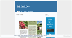 Desktop Screenshot of osthfamilyfarm.wordpress.com