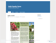 Tablet Screenshot of osthfamilyfarm.wordpress.com