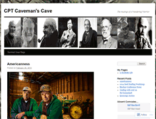 Tablet Screenshot of cptcaveman.wordpress.com