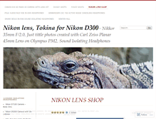 Tablet Screenshot of nikonlens.wordpress.com