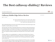 Tablet Screenshot of callawaydiablodriver32.wordpress.com