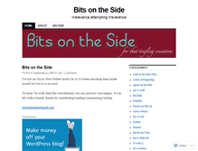 Tablet Screenshot of bitsontheside.wordpress.com