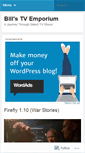 Mobile Screenshot of billstvemporium.wordpress.com