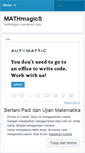 Mobile Screenshot of mathmagics.wordpress.com