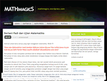 Tablet Screenshot of mathmagics.wordpress.com