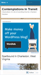 Mobile Screenshot of contemplationsintransit.wordpress.com