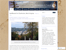 Tablet Screenshot of contemplationsintransit.wordpress.com