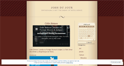 Desktop Screenshot of joshdujour.wordpress.com