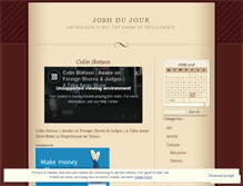Tablet Screenshot of joshdujour.wordpress.com