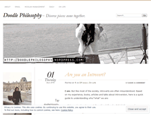 Tablet Screenshot of doodlephilosophy.wordpress.com