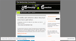 Desktop Screenshot of mothershipblog.wordpress.com