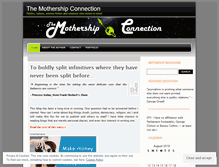 Tablet Screenshot of mothershipblog.wordpress.com