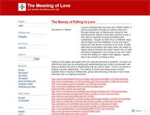 Tablet Screenshot of beautyoffallinginlove.wordpress.com