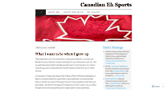 Desktop Screenshot of canadianehsports.wordpress.com