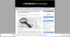 Desktop Screenshot of lareferenceadvergaming.wordpress.com