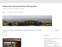 Tablet Screenshot of copywritersgloucestershire.wordpress.com