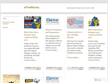 Tablet Screenshot of efreemoney.wordpress.com
