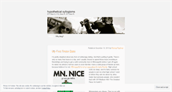 Desktop Screenshot of hypotheticalsyllogisms.wordpress.com