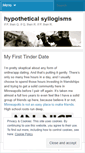 Mobile Screenshot of hypotheticalsyllogisms.wordpress.com