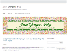 Tablet Screenshot of janetgranger.wordpress.com