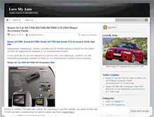 Tablet Screenshot of lovemyauto.wordpress.com