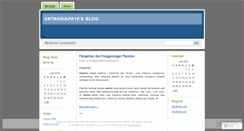 Desktop Screenshot of entahsiapa15.wordpress.com
