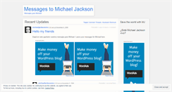 Desktop Screenshot of messagestomichaeljackson.wordpress.com