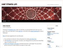 Tablet Screenshot of bemhmffpmipaupi.wordpress.com