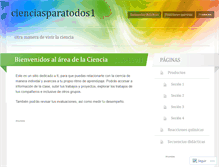 Tablet Screenshot of cienciasparatodos1.wordpress.com