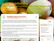 Tablet Screenshot of mangomamablog.wordpress.com