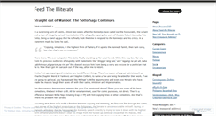 Desktop Screenshot of feedtheilliterate.wordpress.com