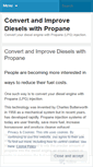 Mobile Screenshot of dieselpropaneimprovements.wordpress.com