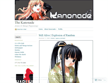 Tablet Screenshot of kanonade.wordpress.com